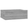 Comodini Pensili Grigio Sonoma 2pz 40x30x15cm Legno Multistrato