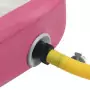 Tappetino Ginnastica Gonfiabile con Pompa 60x100x10 cm PVC Rosa