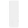 Cassettiera Bianco Lucido 60x36x103 cm in Legno Multistrato