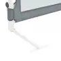 Sponde Letto di Sicurezza Bambini Grigio 150x42cm in Poliestere