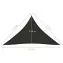 Parasole a Vela Oxford Triangolare 2,5x2,5x3,5 m Antracite