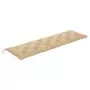 Cuscino per Panca da Giardino Beige 180x50x7 cm in Tessuto