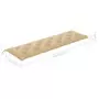 Cuscino per Panca da Giardino Beige 180x50x7 cm in Tessuto