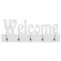 Appendiabiti a Muro WELCOME Bianco 74x29,5 cm