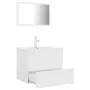 Set Mobili da Bagno Bianco in Truciolato