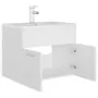 Mobile Bagno con Lavabo Integrato Bianco in Truciolato