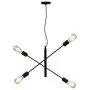 Lampada da Soffitto con Lampadine 2 W Nero E27