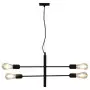 Lampada da Soffitto con Lampadine 2 W Nero E27