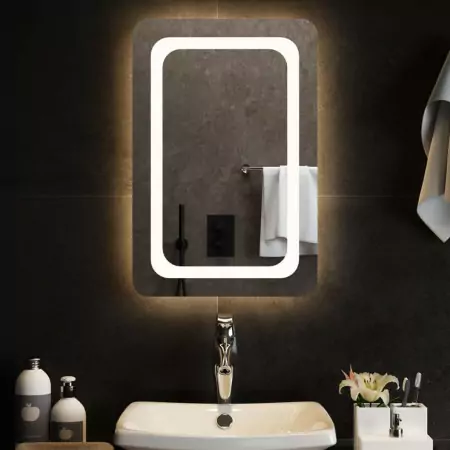 Specchio da Bagno con Luci LED 40x60 cm