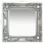 Specchio da Parete Stile Barocco 40x40 cm Argento