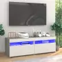 Mobili TV con Luci LED 2 pz Grigio Sonoma 60x35x40 cm