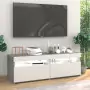 Mobili TV con Luci LED 2 pz Grigio Sonoma 60x35x40 cm