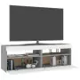 Mobili TV con Luci LED 2 pz Grigio Sonoma 60x35x40 cm