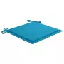 Cuscini per Sedie da Giardino 2 pz Blu 50x50x3 cm