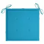 Cuscini per Sedie da Giardino 2 pz Blu 50x50x3 cm