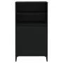 Credenza Nera 60x36x110 cm in Legno Multistrato