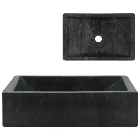 Lavandino 45x30x12 cm in Marmo Nero