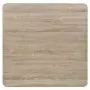 Tavolo Bistrot MDF e Acciaio Quadrato 80x80x75 cm Color Rovere