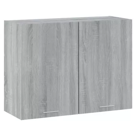 Mobile Pensile Grigio Sonoma 80x31x60 cm in Legno Multistrato