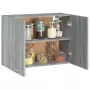 Mobile Pensile Grigio Sonoma 80x31x60 cm in Legno Multistrato