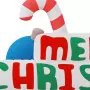 Decorazione Gonfiabile Merry Christmas con LED 197 cm