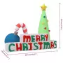 Decorazione Gonfiabile Merry Christmas con LED 197 cm