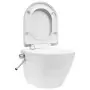 WC a Muro senza Bordo con Sciacquone Nascosto Ceramica Bianco