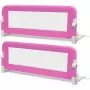 Sponde Letto per la Sicurezza dei Bambini 2 pz Rosa 102x42 cm