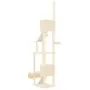 Albero per Gatti da Pavimento a Soffitto Crema 277-303 cm