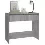 Tavolo Consolle Grigio Sonoma 89x41x76,5 cm in Acciaio