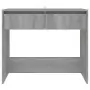 Tavolo Consolle Grigio Sonoma 89x41x76,5 cm in Acciaio