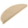 Tappeti Adesivi Scale Aspetto Sisal 15pz 56x20cm Beige Chiaro