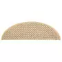 Tappeti Adesivi Scale Aspetto Sisal 15pz 56x20cm Beige Chiaro