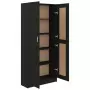 Libreria Nera 82,5x30,5x185,5 cm in Truciolato