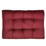 Cuscino per Sedile Imbottito 120 x 80 x 10 cm Rosso Vino