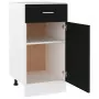 Armadio con Cassetto Nero 40x46x81,5 cm in Truciolato