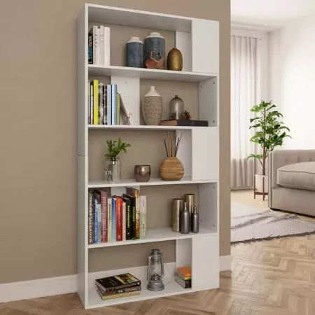 Libreria/Divisorio Bianco 80x24x159 cm in Truciolato