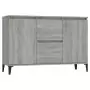 Credenza Grigio Sonoma 104x35x70 cm in Legno Multistrato