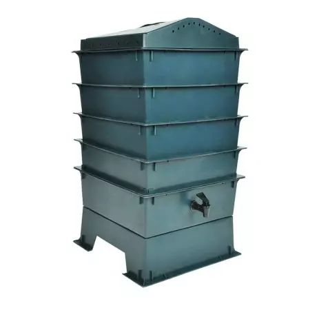 Compostiera Vermifuga a 4 Vassoi 42x42x60 cm