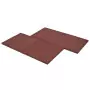 Piastrelle Anticaduta 12 pz in Gomma 50x50x3 cm Rosse