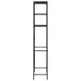 Scaffale per Lavatrice con 3 Ripiani Nero 69x28x169 cm