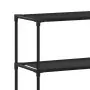 Scaffale per Lavatrice con 3 Ripiani Nero 69x28x169 cm