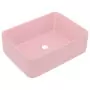 Lavandino Luxury Rosa Opaco 41x30x12 cm in Ceramica