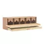 Casetta Cova per Galline 5 Scomparti 117x33x38cm Legno di Pino