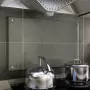 Paraschizzi per Cucina Trasparente 80x50 cm in Vetro Temperato