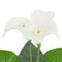 Calla Lily Artificiale con Vaso 45 cm Bianca