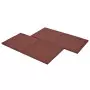 Piastrelle Anticaduta 18 pz in Gomma 50x50x3 cm Rosse