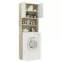 Mobile Lavatrice Bianco Rovere Sonoma 64x25,5x190 cm