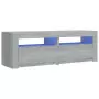 Mobile Porta TV con Luci LED Grigio Sonoma 120x35x40 cm