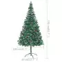 Set Albero Natale Artificiale con LED Palline e Pigne 210 cm